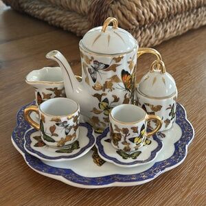 Miniature Butterfly Tea Set 10pc
